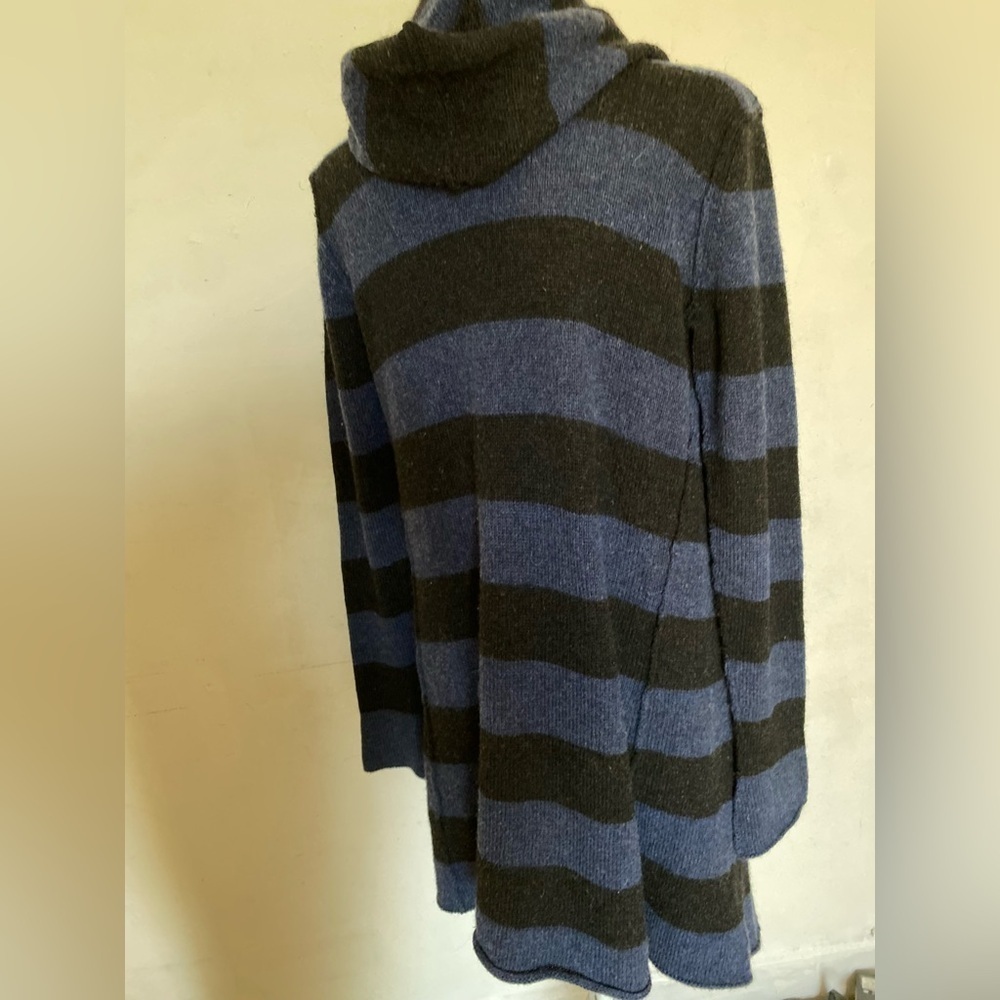 Vince Navy and Black Striped Cardigan wool alpaca & cashmere blended size s - Picture 10 of 10